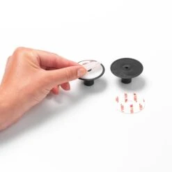 Brabantia ReNew Handdoekhaakjes, Set Van 2 - Dark Grey -Marskramer Verkoop 199 0320 3 1