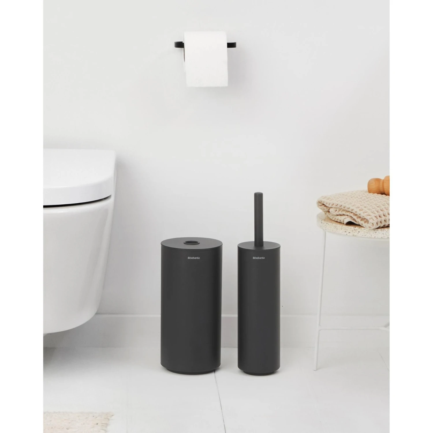 Brabantia MindSet Toiletaccessoires, Set Van 3 Mineral Infinite Grey 3 Brabantia MindSet Toiletaccessoires, Set Van 3 Mineral Infinite Grey - Afbeelding 3