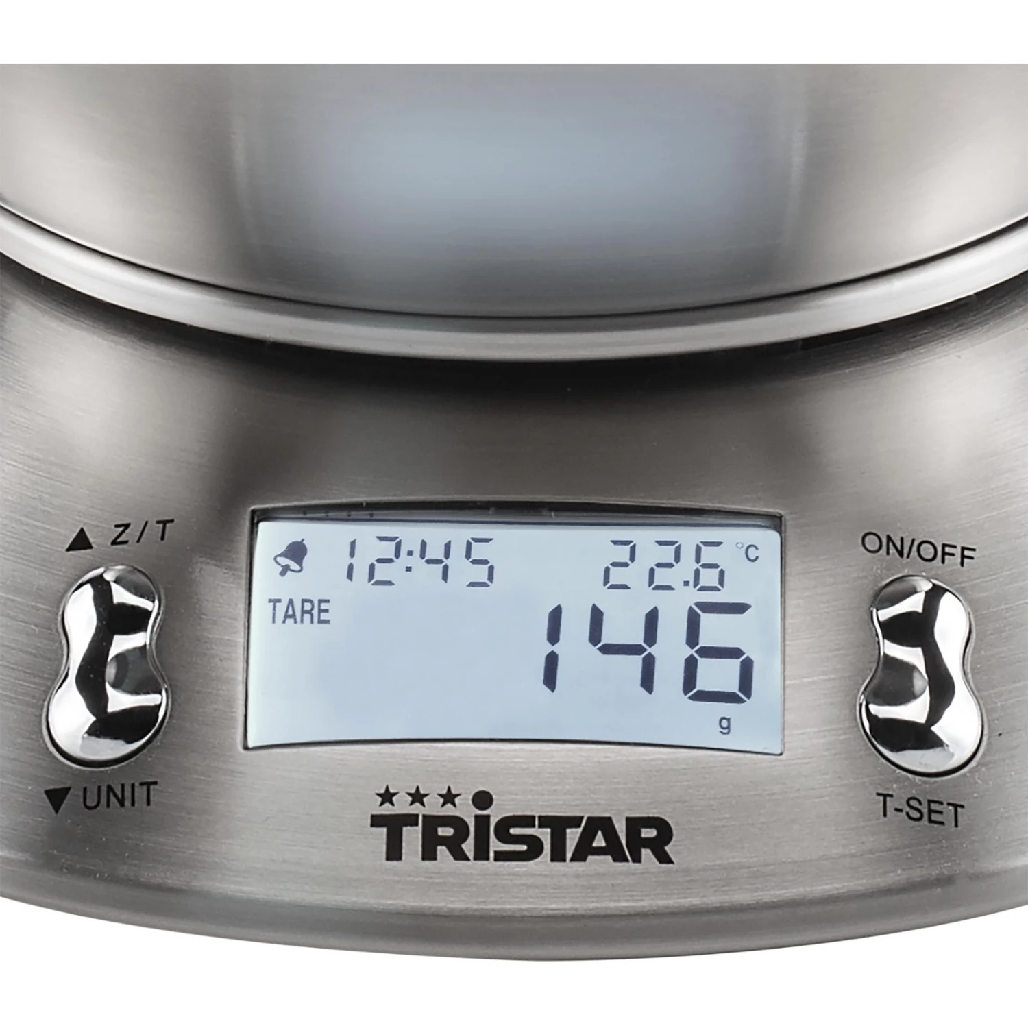 Tristar Keukenweegschaal 5kg 2l Met Kom 4 Tristar Keukenweegschaal 5kg 2l Met Kom - Afbeelding 4