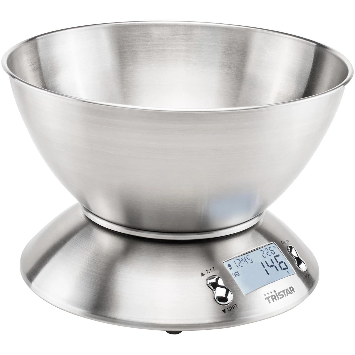 Tristar Keukenweegschaal 5kg 2l Met Kom 5 Tristar Keukenweegschaal 5kg 2l Met Kom - Afbeelding 5