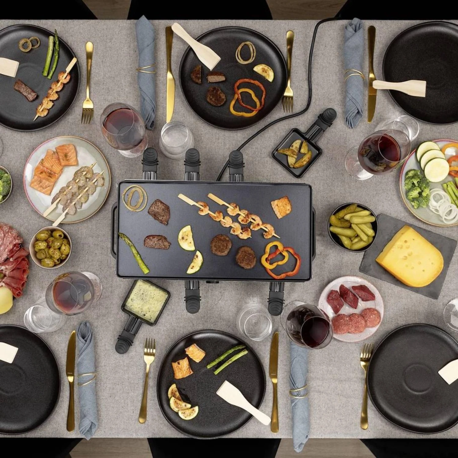 Princess Raclette 8 Grill Deluxe 8 Princess Raclette 8 Grill Deluxe - Afbeelding 8