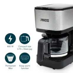 Princess Koffiezetapparaat Compact 8 600 Watt 16 Princess Koffiezetapparaat Compact 8 600 Watt -Marskramer Verkoop 209 6469 8 1