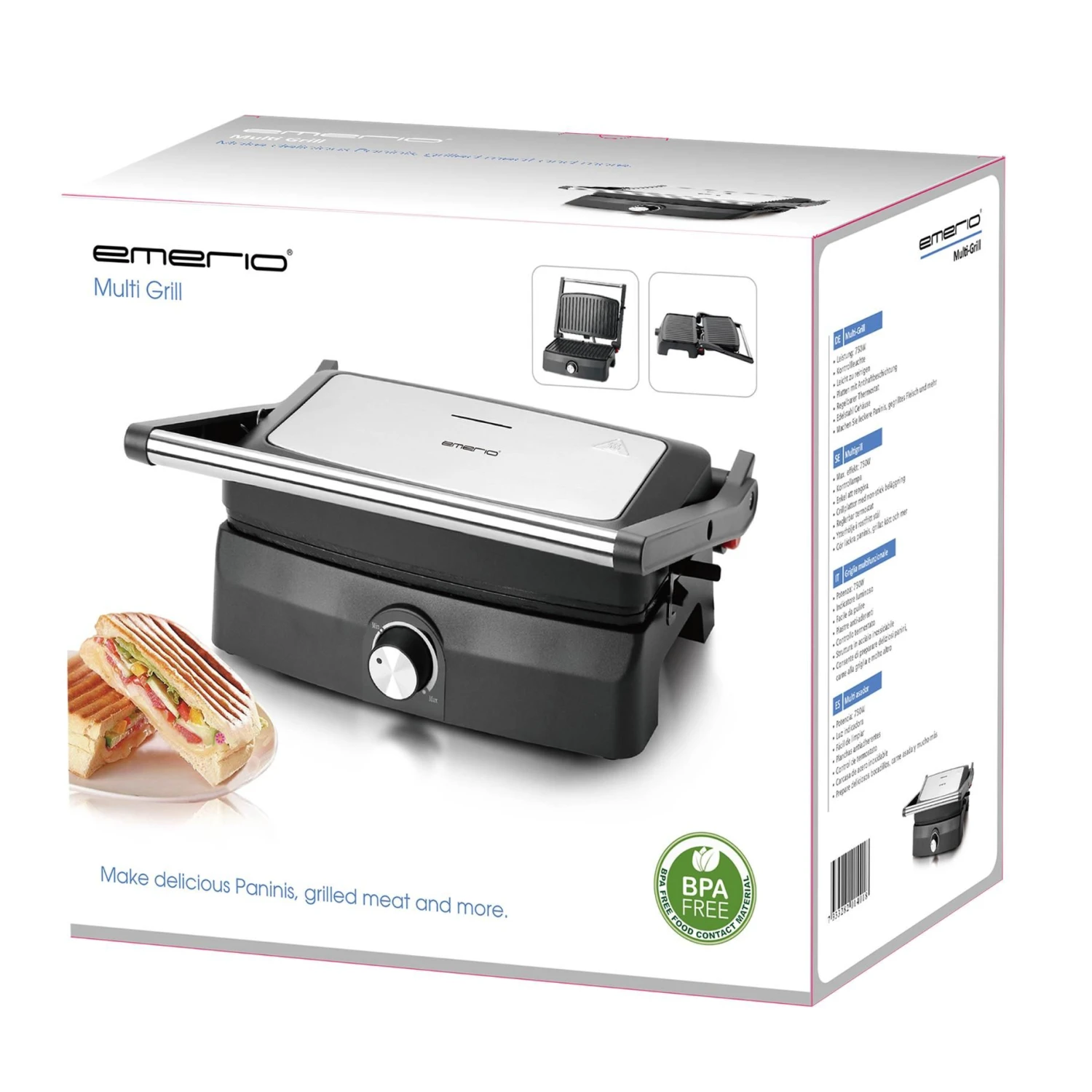 Emerio Contact Grill Cg-130861 2 Emerio Contact Grill Cg-130861 - Afbeelding 2