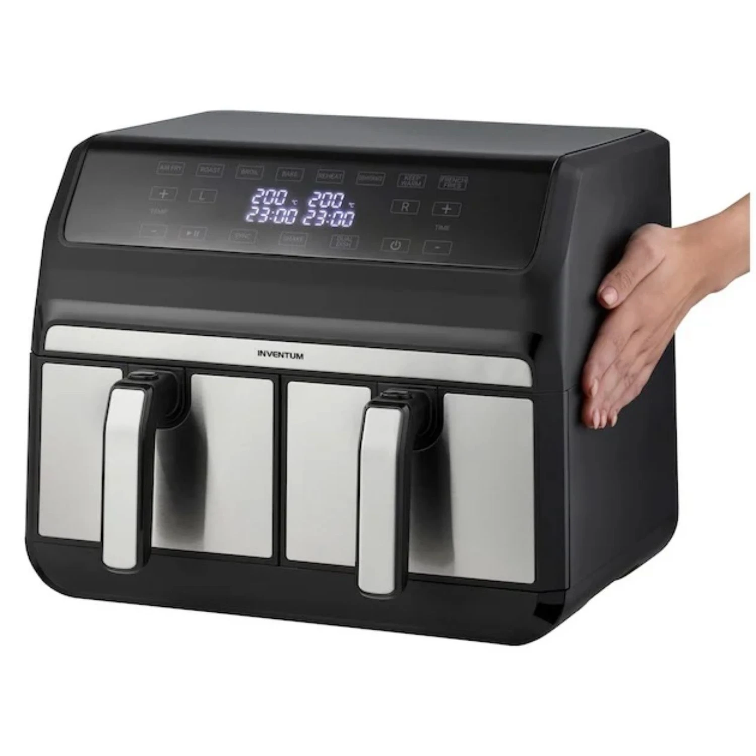 Inventum Hetelucht Friteuse GF800HLD Dubbel 2x 4L Zwart 1700W 3 Inventum Hetelucht Friteuse GF800HLD Dubbel 2x 4L Zwart 1700W - Afbeelding 3