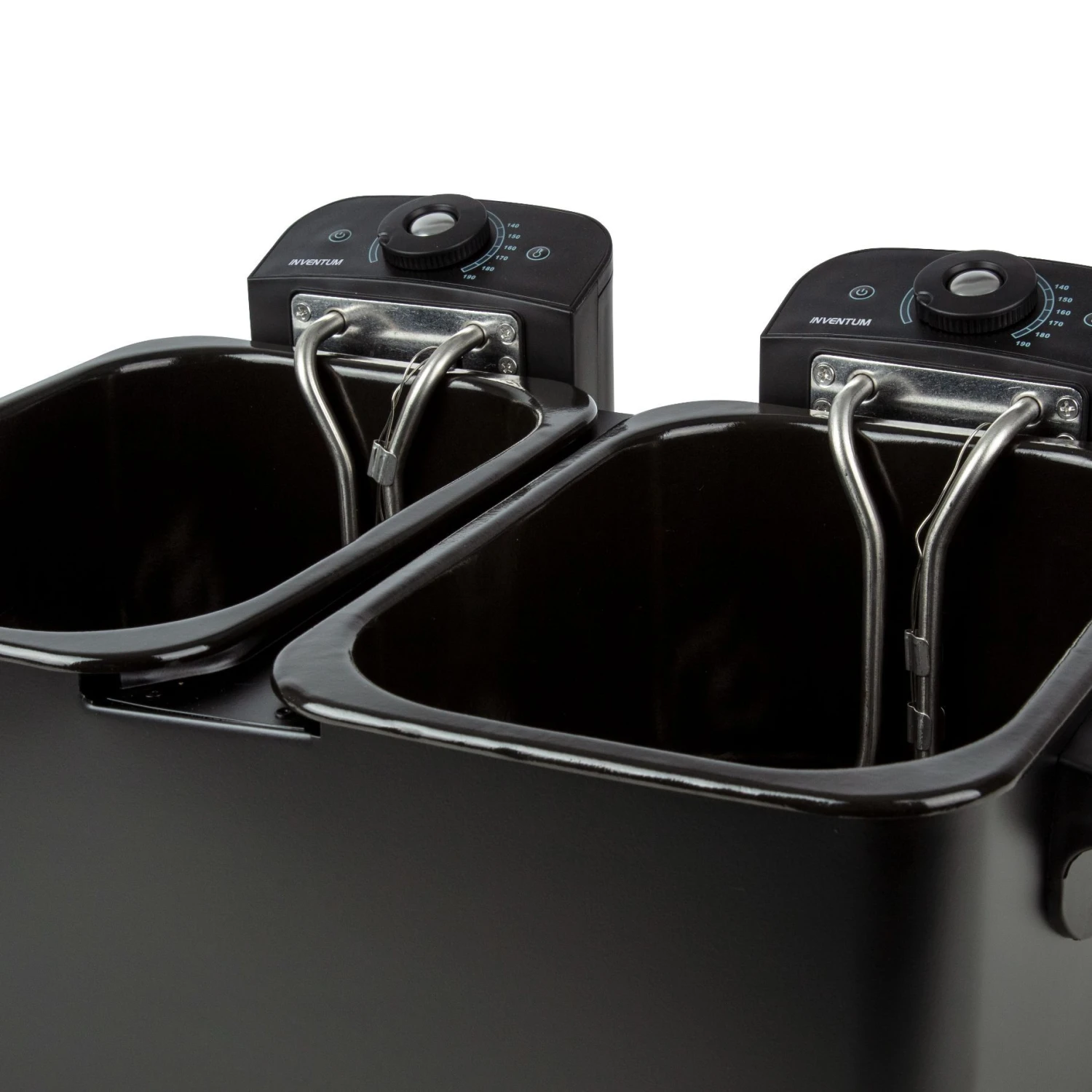 Inventum Friteuse Dubbel 2x2,5 Liter Zwart 1800 Watt 2 Inventum Friteuse Dubbel 2x2,5 Liter Zwart 1800 Watt - Afbeelding 2