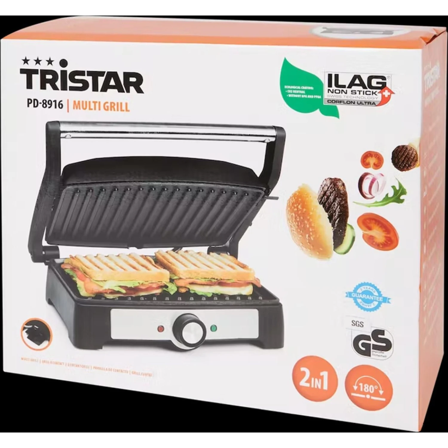 Tristar Contact Grill Pd-8916 1 Tristar Contact Grill Pd-8916