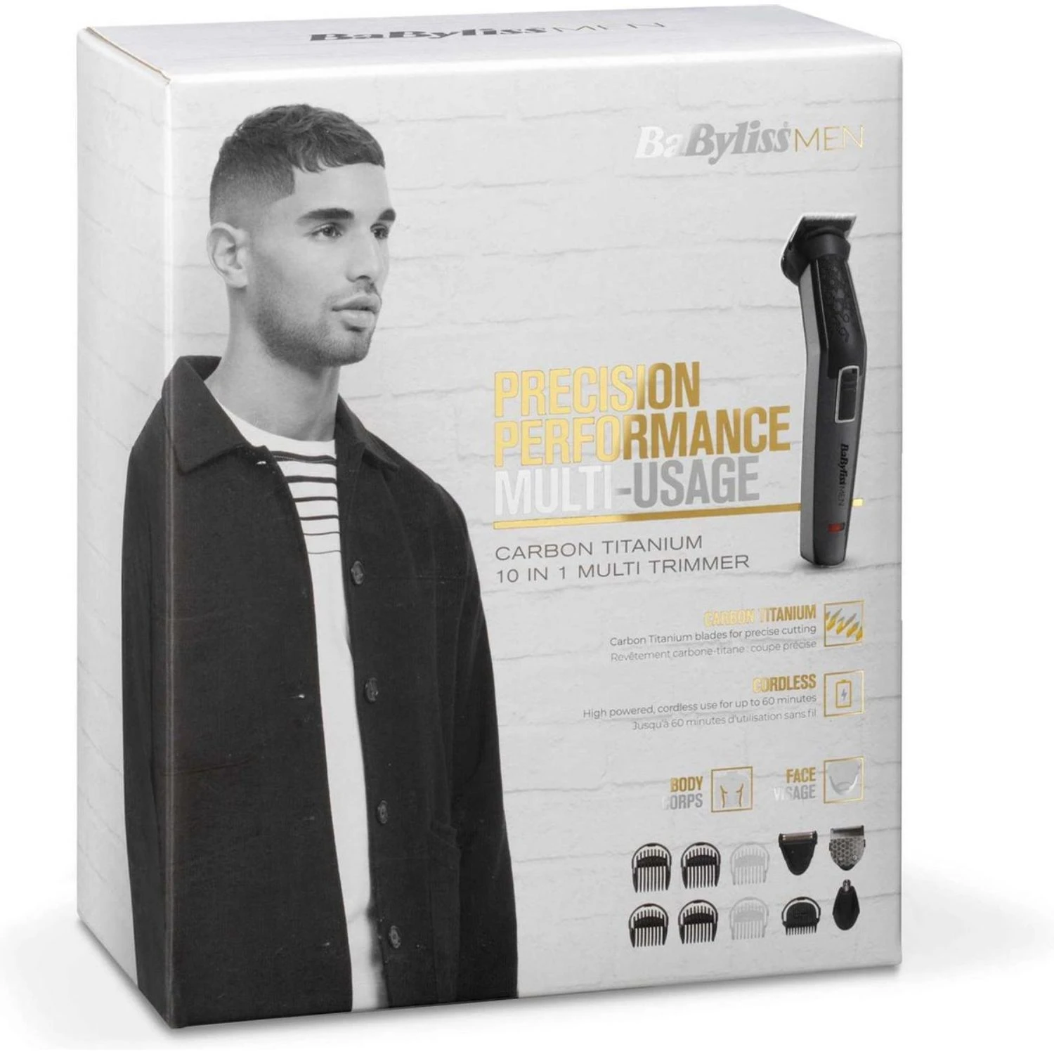 BabylissMEN MT727E 10-in-1 Carbon Titanium Trimmer 5 BabylissMEN MT727E 10-in-1 Carbon Titanium Trimmer - Afbeelding 5