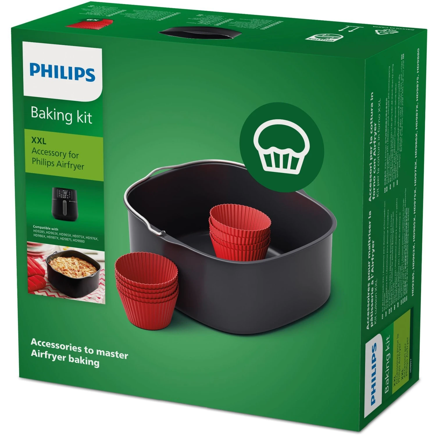 Philips Hd9957/00 Airfryer Bakset Xxl 4 Philips Hd9957/00 Airfryer Bakset Xxl - Afbeelding 4