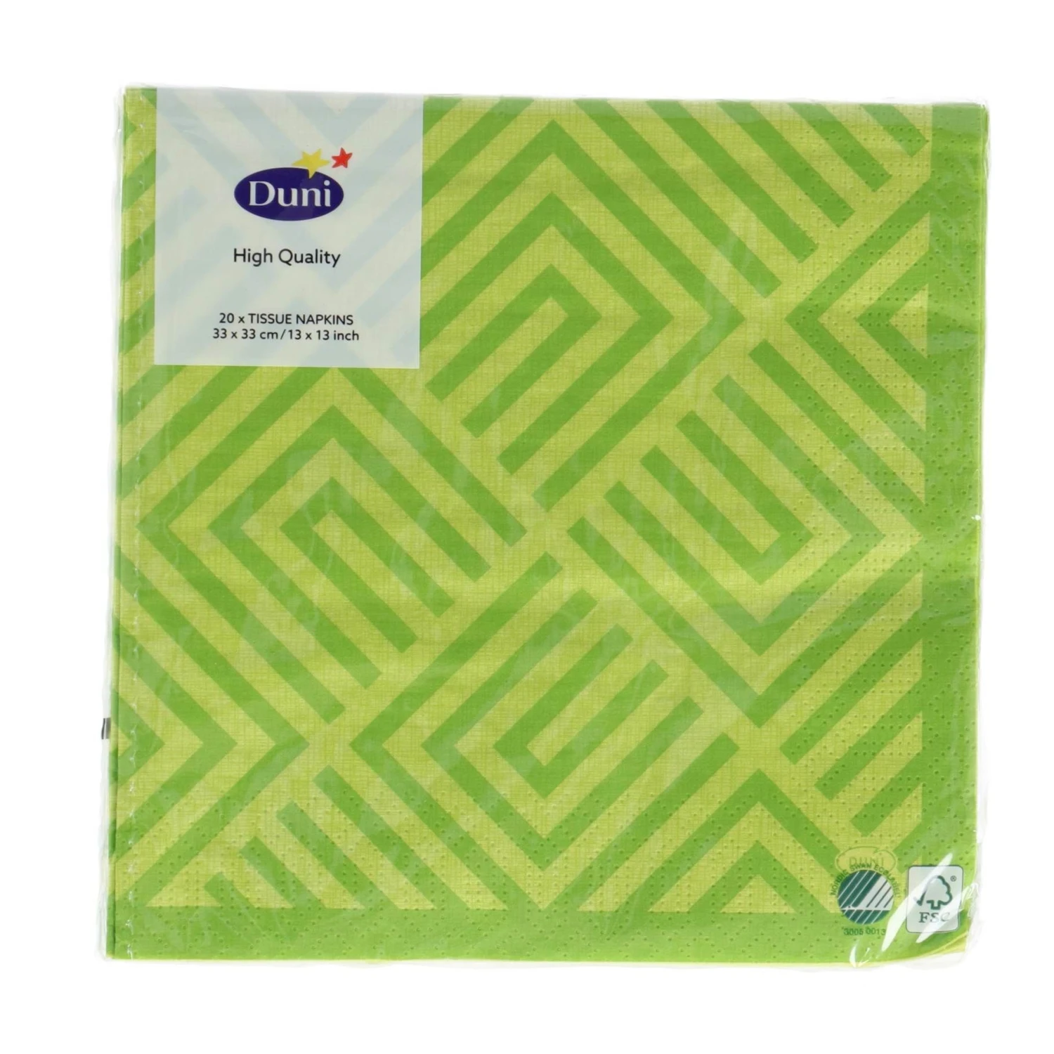 Servetten Mosaic Kiwi 33x33 Cm 2 Servetten Mosaic Kiwi 33x33 Cm - Afbeelding 2