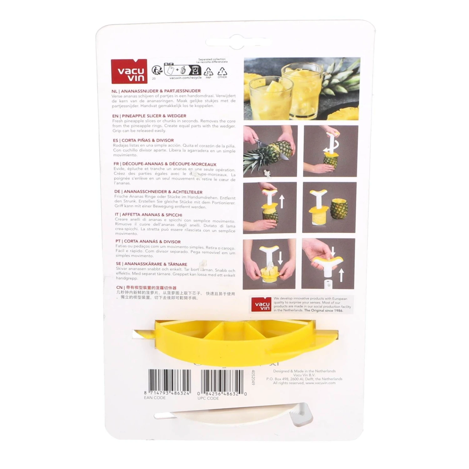 Vacu Vin Ananassnijder 8 Vacu Vin Ananassnijder - Afbeelding 8