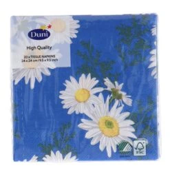 Servetten Daisy Blue 24x24 Cm 5 Servetten Daisy Blue 24x24 Cm -Marskramer Verkoop 41dabb3d81fe2bc4435648c1856453da