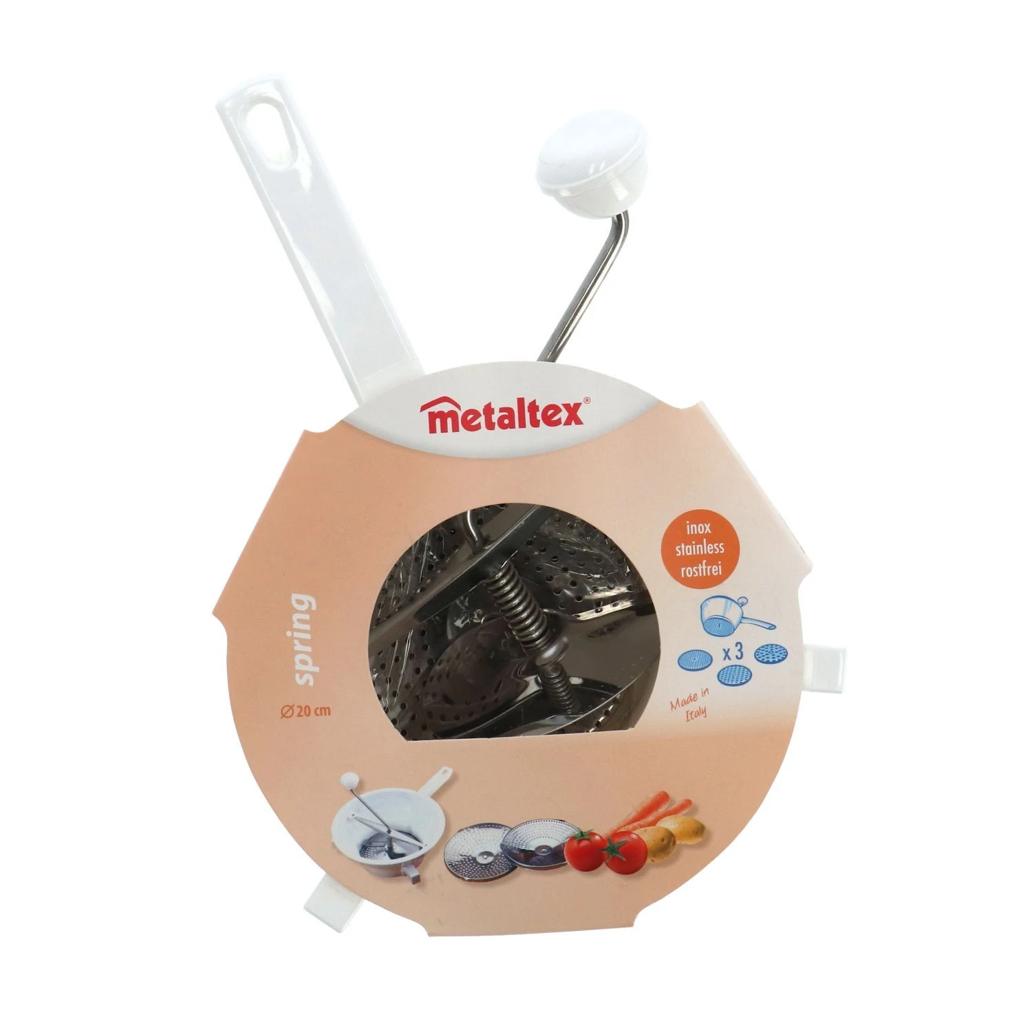 Metaltex Passeerzeef Groentemolen 20Cm 1 Metaltex Passeerzeef Groentemolen 20Cm