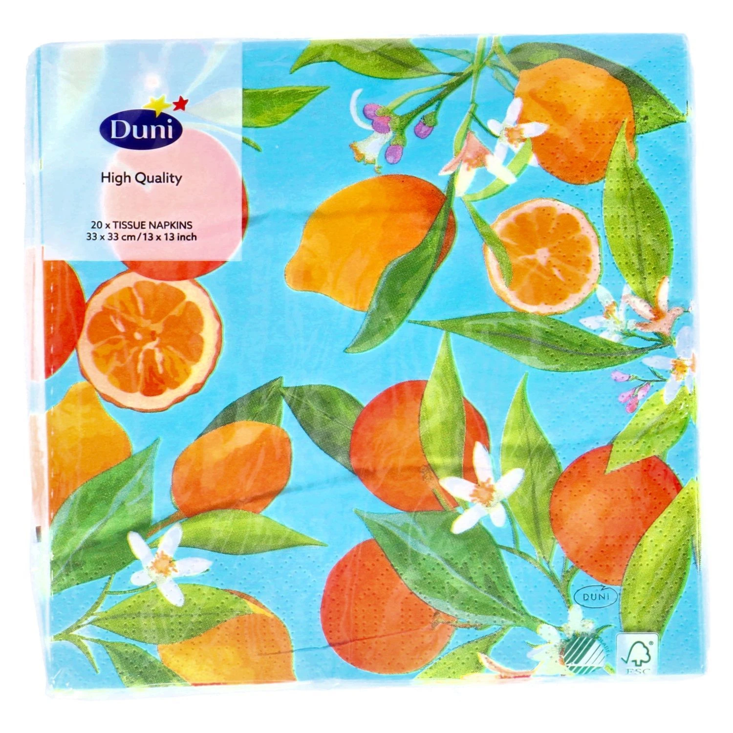 Servetten Lemon Tree 33x33 Cm 2 Servetten Lemon Tree 33x33 Cm - Afbeelding 2