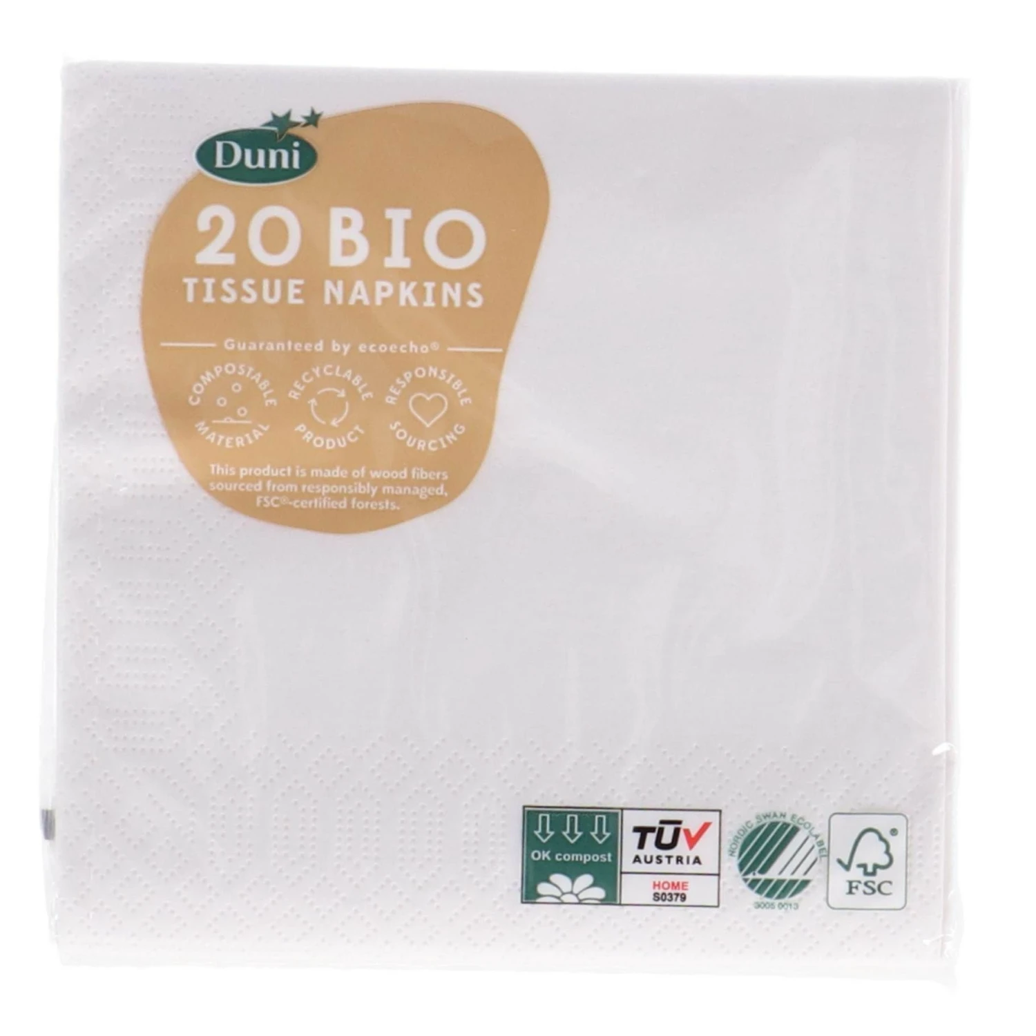 Servetten White 24x24 Cm 1 Servetten White 24x24 Cm