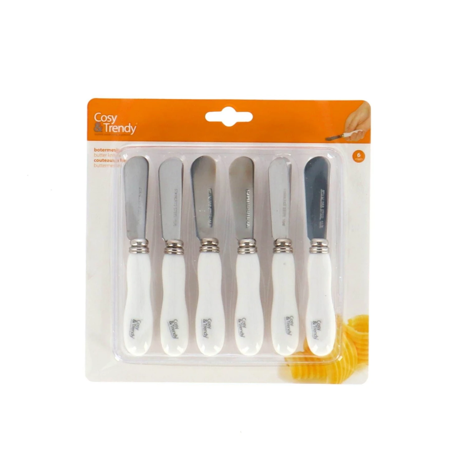 Botermesje Set Van 6 13,5 Cm 2 Botermesje Set Van 6 13,5 Cm - Afbeelding 2